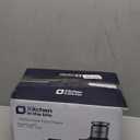 Kitchen in the box Food Processor, Electric Meat Grinder & Food Chopper with 400W Powerful Veggie Chopper-2 Bowls8 Cup+8 Cup & 2 Bi-Level Blades for Meat/Fish/Vegetable/Baby FoodBlack Button