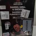 Barrel Smoker Grill Combo | 100% 304 Stainless Steel Barrel | 95% Less Smoke, Even Heat | Easy to Use & Clean Vertical Smoker Ideal for Balconies and Backyards (MEDIUM-25 LBS)