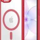 ESR for iPhone 17e/iPhone 16e Case, Compatible with MagSafe, Shockproof MilitaryGrade Protection, Magnetic Phone Case for iPhone 17e/16e case,Frosted Red