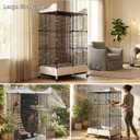 Encrypted Bird Cage Large Bird Cages 57-Inch, Top Storage Space, Bottom Splash Guard with Essential Bird Supplies Durable & Spacious Aviary Budgies & Cockatiels