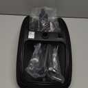 Footrest for Desk Adjustable Height 2-in-1 Function Rotatable Ergonomic Under Desk Footrest Ottoman Stool Rolling Leg Rest for Home Office (Black)