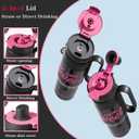 youcanplato 30oz Tumbler with Handle and Straw Lid-Made with Tritan,BPA Free Water Bottle-Spill Proof Plastic Tumble for Women and Men-Water Cup with Tea Funnel,Leak Proof (Black)