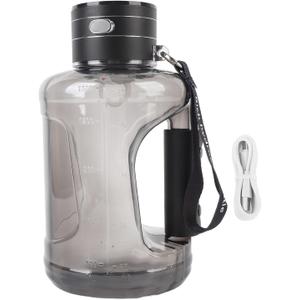 Hydrogen Water Bottle with Handle, 1500ml SPE Technology Portable Hydrogen Generator Electric Water Bottles for Home, Office, Travel, Sport (Black)