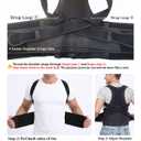 New for 2026 Posture Corrector for Seniors Women & Men, Advanced Full Back Brace Support for Upper & Lower Back, Spine & Neck Alignment, Reinforced Wide Dual-Layer Waist Support Belt with Shoulder Straightener and Back-Opening Support, Breathable for Daily Wear, Walking & Long Sitting