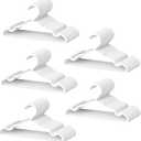 100 Pack Baby Plastic Hangers,12.83" Ultra-Thin,Non-Slip Hangers for Children. Ideal for Closets and Nurseries.Designed for Newborns and Children's Clothing,Including Trousers,Coat,Dresses.(White)