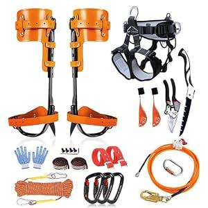MITOJOSYEER Tree Climbing Gear - Tree Climbing Spikes Suitable for Tree Work, Fruit Picking, Tree Climbing, Logging of Tree Climbing Kit