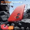 Magnetic for iPhone 17 Case, [Matte Solid Color] [Full Camera Protection] Protective Case for iPhone 17 - Red