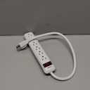 Monoprice Power & Surge - 3 Feet Cord - White | 15A / 125V / 1875W