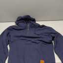 JEMLDL Men's Quarter Zip Hoodies Cotton Fleece Long Sleeve Pullover Sweatshirt With Pockets. Size L