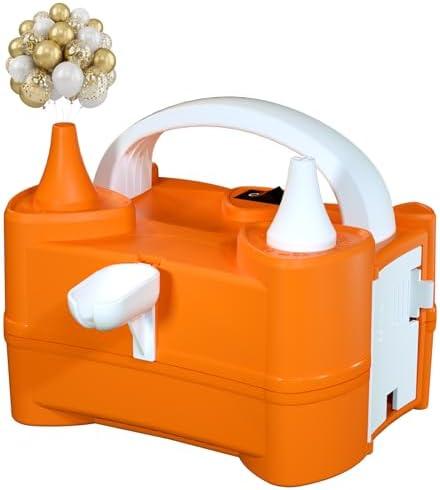 Beeyaky Electric Air Balloon Pump and Tying Tool in One, Balloon Pump Electric, Portable Dual Nozzle Balloon Pump Inflation for Party Decorations