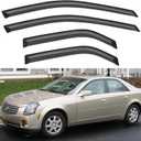 Window Visors Rain Guards Shield for 2003-2007 Cadillac CTS, Out-Channel Window Vent Wind Deflectors Visors Shades for 03-07 Cadillac CTS