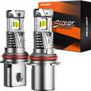 SEALIGHT S7S 9007/HB5 Light, 60000LM Brightest 6500K Cool White, 3Mins Easy Installation, 10 Years Lifespan, Plug-N-Play, IP68 Waterproof, 2 Pack