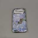 QLTYPRI Flower Case for iPhone 17 Pro Max, Aesthetic Cute Floral Phone Case for Girls Women, Protective Hybrid 2-Layer Hard Shell Silicone Cover Durable Shockproof Phone Cover - Blue Hydrangea