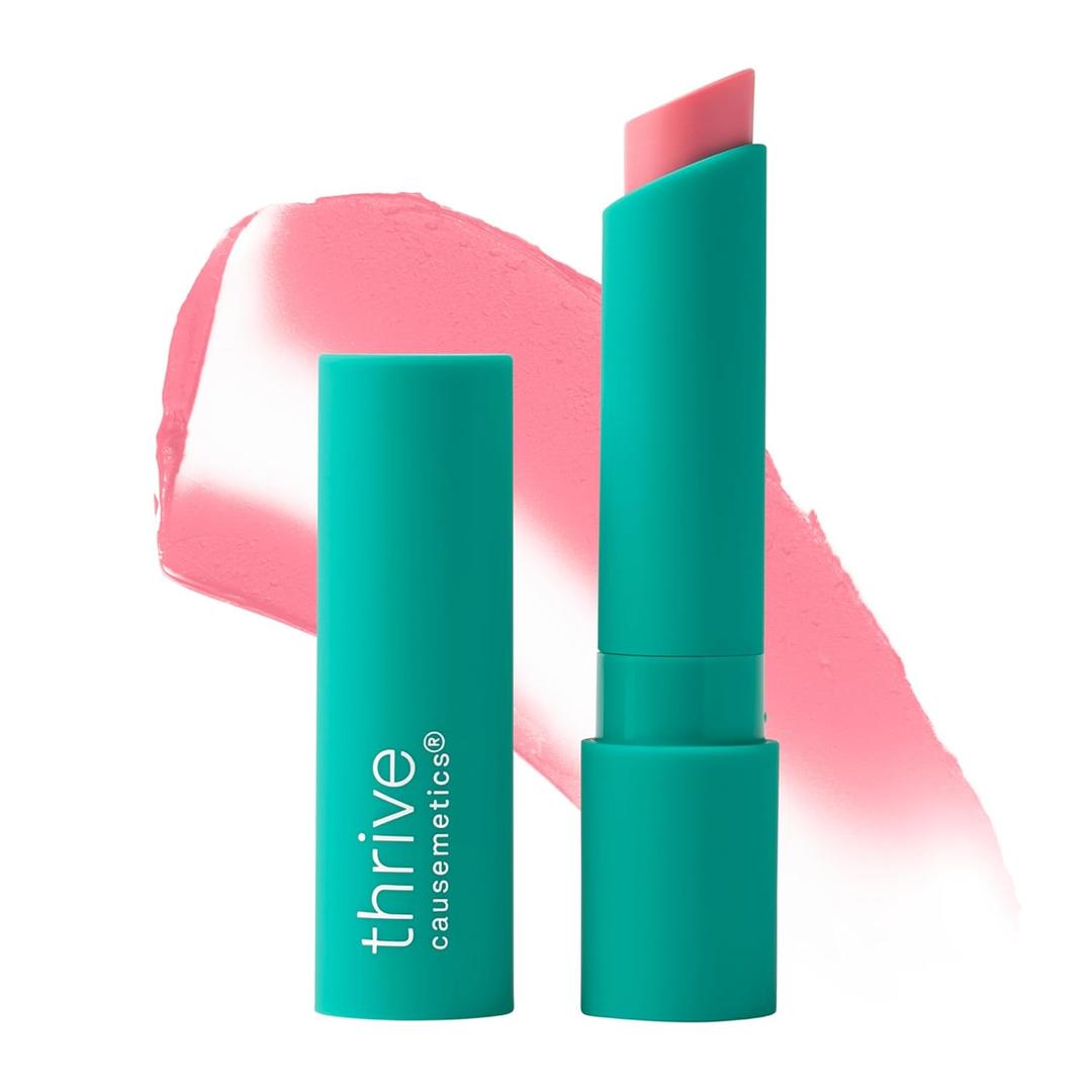 Thrive Causemetics Sheer Strength Soft Blur Lip Balm, Everyday Makeup Essential for Women, Lightweight & Creamy Lips Balm, Long Lasting Hydration, Vegan, Shade Dr Elizabeth (Petal Pink)