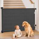 EZIGO 60 Inch Retractable Baby Gates, 41 Inch Extra Tall Retractable Gate