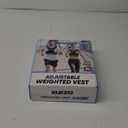 Adjustable Weighted Vest Woman Men, 6-12lb Weight Vest with 6 Ironsand Weights for Strength Training Rucking Running Walking Fitness Workout (Black)