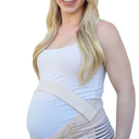 Maternity Belt, Adjustable Belly Band Pregnancy Support for Abdomen, Back, Hips, and Pelvis, Provides Comfort and Relief Throughout Pregnancy, Pregnancy Must Haves, Beige, XL