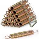 Trampoline Springs Heavy Duty Stainless Steel Replacement Trampoline Parts Springs with Free T-Hook, 5.5/6.5/7.5 Inch for Outdoor with 16 Pack.