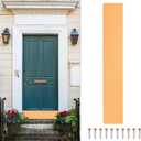 uxcell Door Kick Plate, 6 x 34 Inches Anodized Aluminum Kick Plate Door Plate, 1.5mm (1/16 Inch) Thickness, for Exterior Front Door or Back Door, Copper Gold (Single Pack)