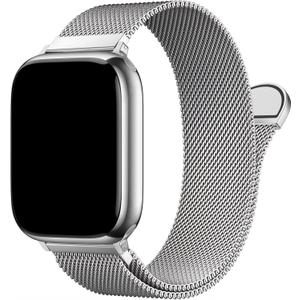 Stainless Steel Compatible with Apple Watch Bands 46mm 44mm 45mm 49mm men and women, Magnetic Clasp Replacement for iWatch Ultra Series 11 10 9 8 7 SE 6 5 4 3 2 1Silver