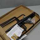 5Ft String Light Poles 2 Pack,Light Poles for Outside Lights,Outdoor with Fence Brackets Hanging Lights,Metal Stand Deck Patio Backyard