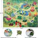 Safari Animals Figures with Activity Play Mat & Storage Box, Realistic Plastic Jumbo Playset, Jungle Wild Zoo Animals Toys for Kids Toddler 3-5, 22Pcs Birthday Gifts Christmas Stocking Stuffers