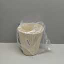 JiatuA Small Trash Can Plastic Wastebasket Round Garbage Container Bin for Bathroom, Kitchen, Bedroom, Home Office, College Dorm, Beige (1.8 Gallons)