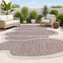 JONATHAN Y Rustic Abstract Indoor Outdoor Area Rug 4X6 Light Brown/Beige, Jasper Modern for Backyard, Patio, Porch, Easy-Cleaning, High Traffic, Pet-Friendly, Non-Shedding (SHP101D-4)