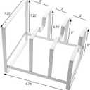 Kitchen Spaces Pot and Pan Organizer, White (1 Count ( Pack of 1))