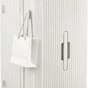 Hanke 26 Inch Checked Luggage, Large Capacity Trunk Suitcase with TSA Lock, White, 26 Inch 