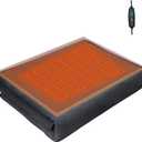 Heated Blanket, 5V 10W USB Quick Heating 3 Setting Cozy Soft Fleece Electric Throw, Machine Washable Thicken Electric Blanket, Shawl Blanket Throw Gift for Christmas(59x31.5in-Grey)