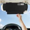 Car Visor Sunshade Extender, Window Shade, Anti-Glare Sun Blocker for Driver or Front Seat Passenger,1 Piece (Black) (One Size)