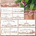 3 x Nativity Stencils for Painting on Wood Reusable Large Christmas Stencil for Crafts Door Hanger Doormats Wood Sign Home Canvas Wall Holiday (Nativity8)