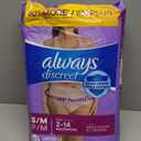 Always Discreet Adult Incontinence Underwear for Women and Postpartum Underwear, Small/Medium, Up to 100% Bladder Leak Protection, 32 Count