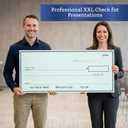 Giant Check (46 x 19.5 inches - X-Large Size) - Big Checks for Presentations, Awards, Donations, Ceremonies and Events