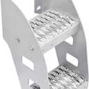 HECASA 10” Truck Frame Step Mounted Side Steps Compatible with Peterbilt Frame Fit Make or Model Class 8 Semi Truck Bed Running Boards w/Mounting Hole Pattern Aluminium Silvery