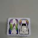 Transforming Car Robot Toys, Unicorn Racing Car Set, Boys and Girls, Automatic Deformation, Magnetic Connections, Educational, Collision to Magical Unicorns, Birthday Party (Blue)