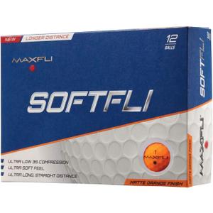 Maxfli SoftFli Matte Golf Balls (orange)