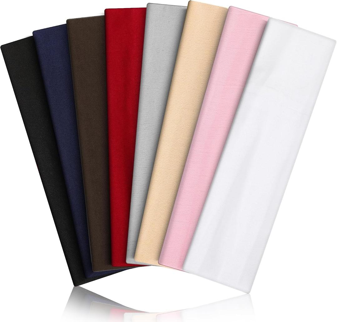 Headbands for Women 8PCS, Summer-Exclusive Elastic Non Slip Hair Head Bands
Sweatbands head bands for women's hair, Soft Running Fashion Headband for Men & Women for Working Out, Travel, Daily Use