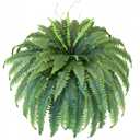 Artificial Ferns for Outdoors & Indoors, 51in Fake Fern Large Plants with 66 Fronds, UV Resistant Faux Greenery Suitable for Entrance Planter Porch Garden Hall Home Office Decor