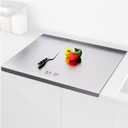 316 Stainless Steel Cutting Boards for Kitchen Stainless Steel Cutting Boards with Lip Kitchen Steel Chopping Boards Suitable for Meat Fruits Vegetables Bread Baking(40 x 30cm/15.7 x 11.8 in)