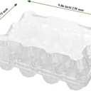 40 Pack Plastic Egg Cartons Bulk, 12 Count Chicken Duck Eggs, 1 Dozen Jumbo Clear Refrigerator Egg Trays