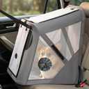 Portable Dog Crate for Car Travel, 29.5"L×22"W×29.5"H Collapsible Dog Crate