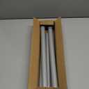 CorkLatta Silver Shower Curtain Rod 31 to 80 Inch,1 Inch Diameter Adjustable Spring Tension Stainless Steel Telescoping Rod,Easy Install,No Rust