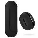 AGIKET 2 IN 1 Silicone Makeup Brush Holder with Beauty Make Up Sponge Holder CaseSoft Portable Cosmetic Face Brushes Holder with Upgrade Anti-Fall Out Magnetic Closure - Black