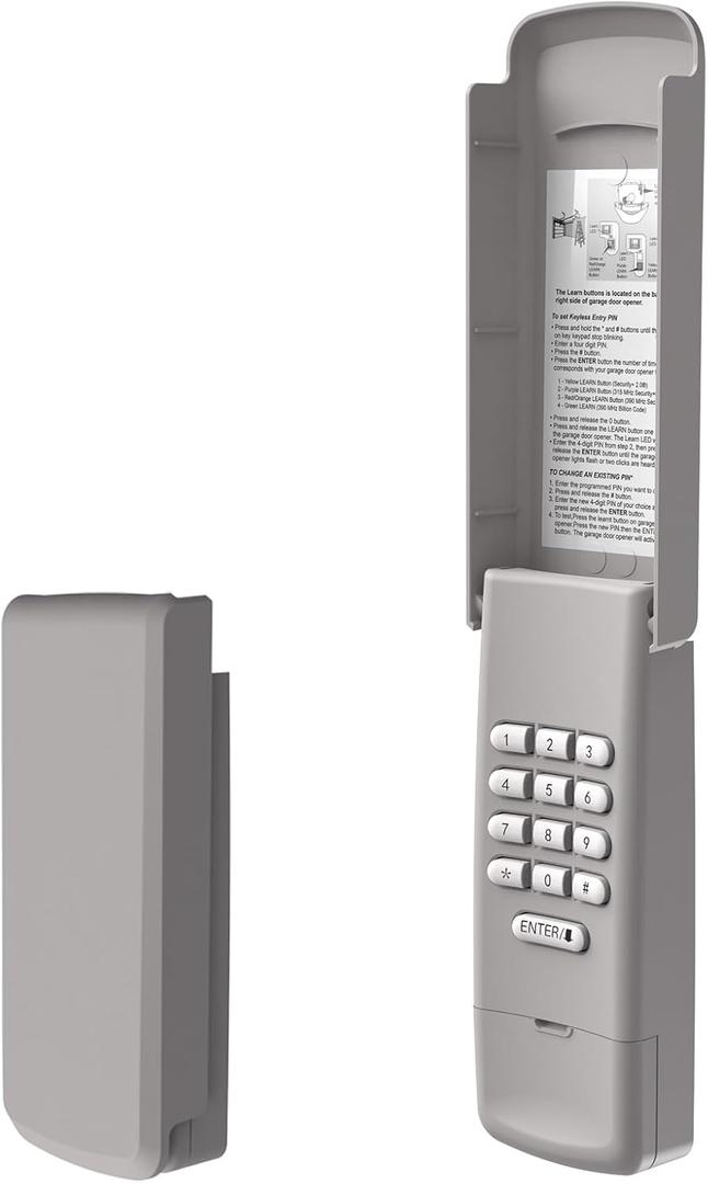 Universal Garage Door Opener Remote Keypad Compatible with Liftmaster Chamberlain Craftsman Opener with Yellow Purple Red Orange Green Learn Button Wireless Keyless Keypad G940EV-P2 878MAX 877LM Universal Garage Door Opener Remote Keypad Compatible with Liftmaster Chamberlain Craftsman Opener with Yellow Purple Red Orange Green Learn Button Wireless Keyless Keypad G940EV-P2 878MAX 877LM