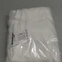 NICETOWN White Linen Sheer Curtains and Drapes 84 inches Long, Rod Pocket & Back Tab semitransparent with Light Through Vertical Window Treatments for Sliding Glass Door & Living Room, 52"W, Set of 2