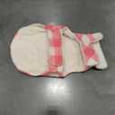 Malier Classic Plaid Fleece Dog Coat - Windproof Warm Jacket with Pocket, Winter Pet Clothes Apparel for Small to Large Dogs (Pink, Medium)