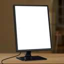 Light Therapy Lamp, UV-Free Happy Lamp 10000 Lux Desk Sun Lamp with Timing Mode & 6 Brightness & 3 Colors for Bedroom/Reading/Studying, Black