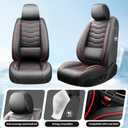 Car Seat Covers for Nissan Frontier 2009-2025 2026 Red Line Black
